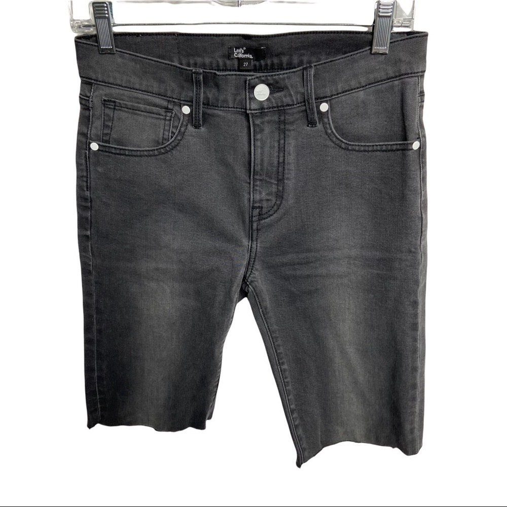 Levi’s California. Size 27 Black Denim Cut Off Bermuda Shorts
